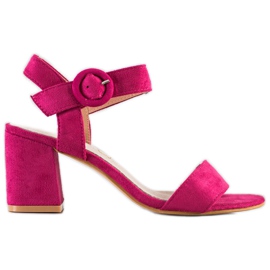 Sabatina Fuchsia sandaler med spænde lyserød