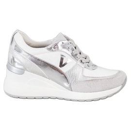 VINCEZA Wedge sneakers hvid