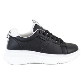 SHELOVET Sneakers på den hvide flotte platform sort