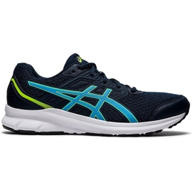 Asics Jolt 3 marineblå 1011B034 400 herresko marine blå grøn