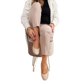 CD81P Khaki beige ballerinaer
