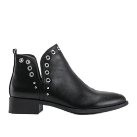 Brielle sorte slip-on støvler til kvinder