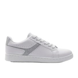 Alma hvide og sølv sneakers