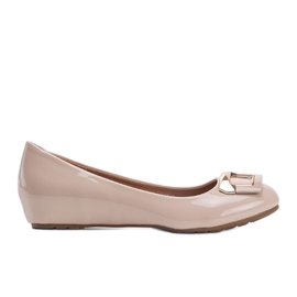 Beige kilehælsko Lillie