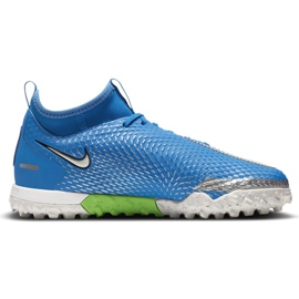 Nike Phantom Gt Academy Df Tf Jr CW6695 400 fodboldsko blå blå