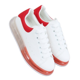 Ombre sneakers N03 HVID / RØD