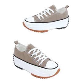 Sneakers designer sål i khaki VL137P Grøn