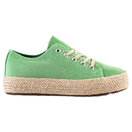 Kylie Stilfuld Espadrilles grøn