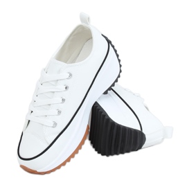 Designer sneakers med hvid VL138 Hvid sål