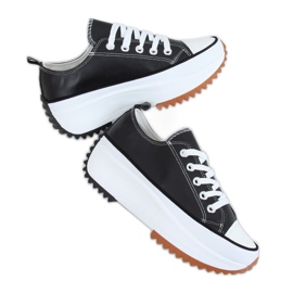 Designer sneakers med sort VL138 Sort sål