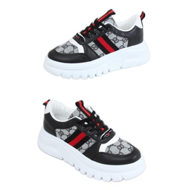 Design sorte sportssko 205081 Sort flerfarvet