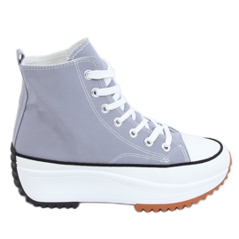 Designer sneakers med blå VL135P L.BLUE sål