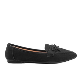 Sorte ruskind loafers fra Lena