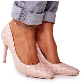PS1 Elegante Beige quiltede hæle Rosanna