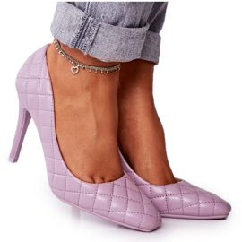 PS1 Elegant Violet Quiltet Stilettos Rosanna