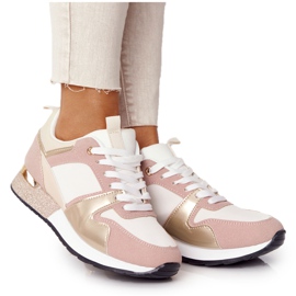 Kvinders sportssko Sneakers Beige med Brocade Belinda flerfarvet