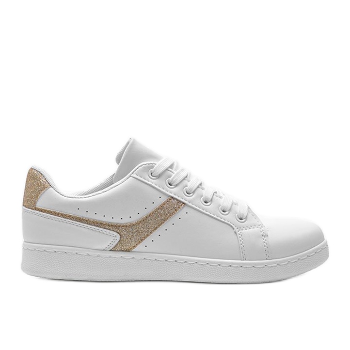 Alma hvide og guld sneakers