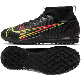 Nike Mercurial Superfly 8 Academy Tf Jr CV0789 090 fodboldsko flerfarvet sort