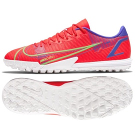 Nike Mercurial Vapor 14 Academy Tf M CV0978 600 fodboldsko rød appelsiner og røde