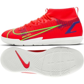 Nike Mercurial Superfly 8 Academy Ic Jr CV0784 600 fodboldsko rød appelsiner og røde