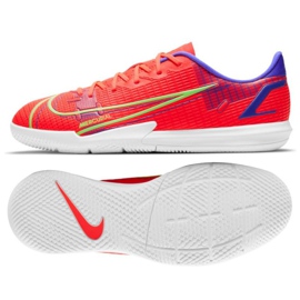 Nike Vapor 14 Academy Ic Jr CV0815 600 fodboldsko rød appelsiner og røde