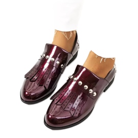 Cassidy maroon slip-on sko til kvinder rød