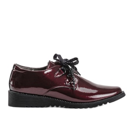 Maroon kile sko Jeanette rød