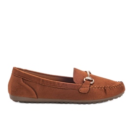 Brune loafers med Brandy -spænde
