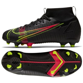 Nike Mercurial Superfly 8 Academy Mg Jr CV1127 090 fodboldsko sort sort