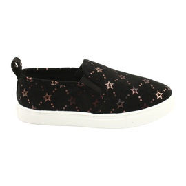 Evento Suede Sports Slip-On Sneakers 21DZ26-3931 ['sort guld'] sort
