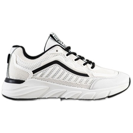 SHELOVET Klassiske sneakers hvid sort