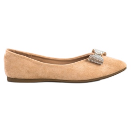 Ballerinas med en dekorativ VINCEZA sløjfe beige