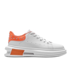 BM Taranto hvid og orange sneakers til kvinder