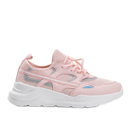 Lativia lyserøde sneakers hvid