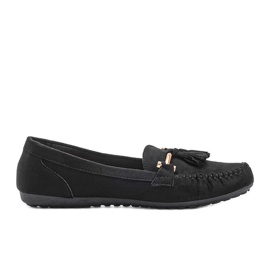 Aubrey loafers i sort ruskind