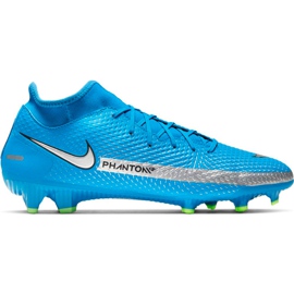 Nike Phantom Gt Academy Df FG / MG CW6667 400 fodboldsko blå blå