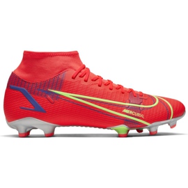 Nike Mercurial Superfly 8 Academy FG / MG CV0843 600 fodboldsko rød rød