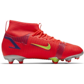 Nike Mercurial Superfly 8 Academy FG / MG Junior CV1127 600 fodboldsko rød rød