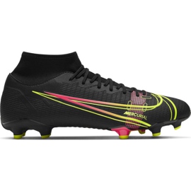 Nike Mercurial Superfly 8 Academy FG / MG CV0843 090 fodboldsko sort sort