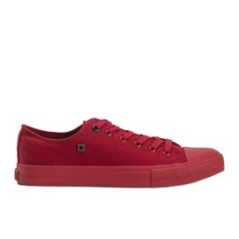 Big Star røde Yosef herresneakers