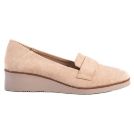 Suede Lords på VINCEZA -kilen beige