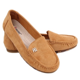 Camel GS13P Tan loafers til kvinder brun