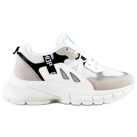 SHELOVET Sneakers på platformen med mesh flerfarvet