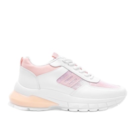 Dana hvide og lyserøde sneakers