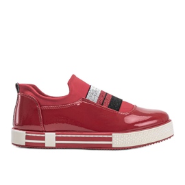 Jayde Patent Leather Sneakers rød