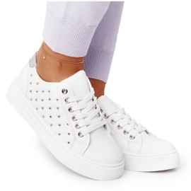 PS1 Kvinders sneakers med hvid-sølv Fondness Quilting