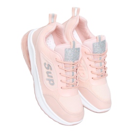 Lyserøde kvinders sportssko BM-587 Pink sølv