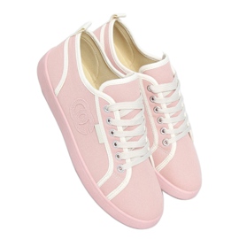 Lyserøde NB385P Lyserøde sneakers hvid