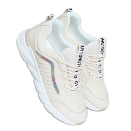 Beige sportssko til kvinder J143 Beige