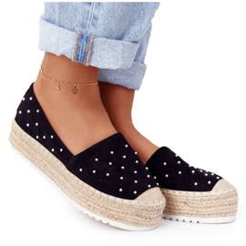 S.Barski Espadrilles På Halm Platform S. Bararski Sort